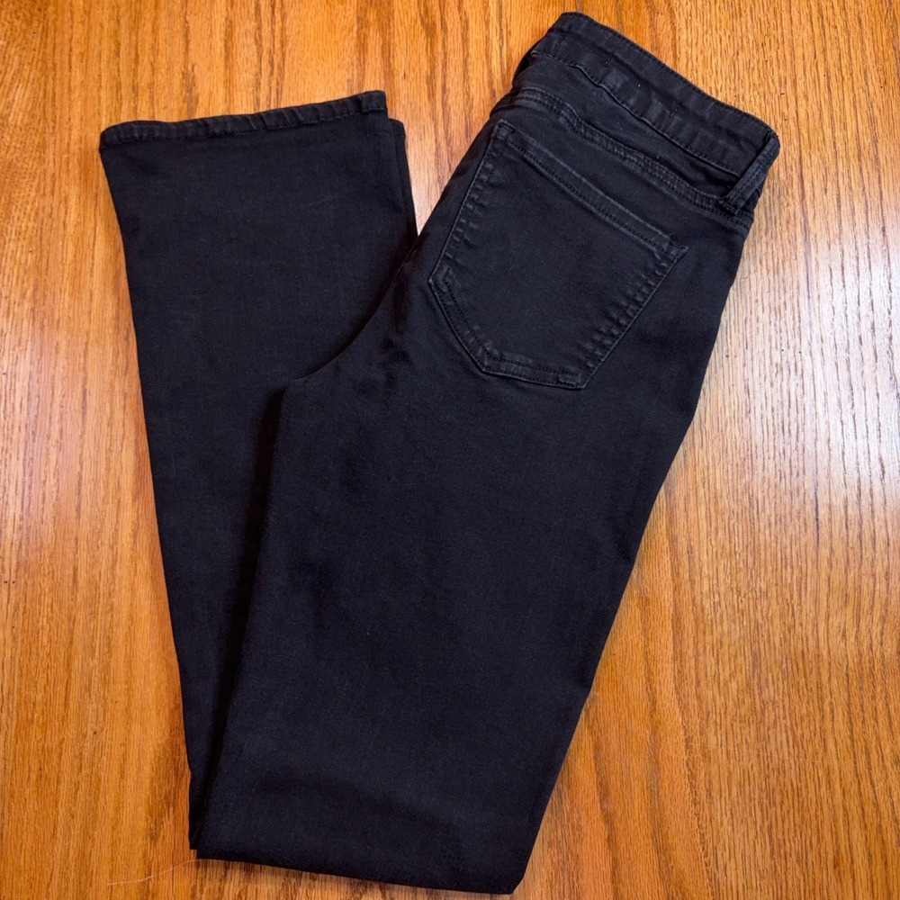 NYDJ Slim Bootcut Le Silhouette Jeans Women 2P Black High Rise Stretch Denim